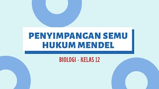 PENYIMPANGAN SEMU HUKUM MENDEL  BIOLOGI KELAS 12 SMA [upl. by Uol58]