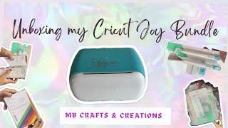 Unboxing my cricut joy bundle 😍  Cricut Joy unbox  MB Crafts amp Creations Cricut [upl. by Siger]