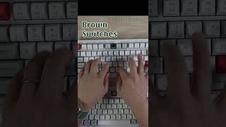 Keychron Q1 Pro Brown vs Banana Switches  Sound Tests [upl. by Assirt]