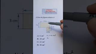 📝🤔Geometria Plana  ÁREAS DE FIGURAS  SHORTS DO APRENDA [upl. by Plumbo568]