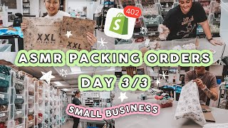 STUDIO VLOG 38  PACKAGING 400 ORDERS  ASMR  🔥 XXL Scrunchie  Small Business 📦 DAY THREETHREE [upl. by Bay]