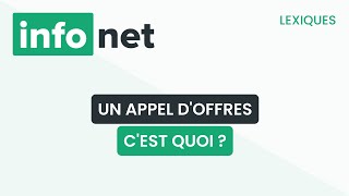 Un appel doffres cest quoi  définition aide lexique tuto explication [upl. by Lehpar523]