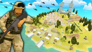 Insane ISLAND FORTRESS Under Siege Invasion  Ravenfield [upl. by Lillywhite]