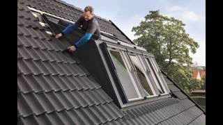 Montage van een VELUX dakkapel  Type Dakserre [upl. by Ettesyl]