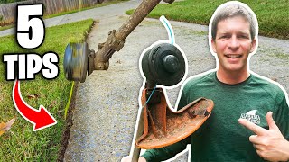 5 Tips to Edge a Lawn with a String Trimmer Like a Pro [upl. by Bores443]