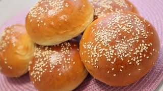 Die perfekten Burger Buns  Burger Brötchen selber machen [upl. by Einahc]