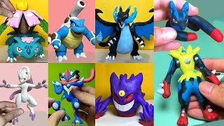 Mega Pokémon Figures Making  Mega Charizard Lucario Venusaur Blastoise Mewtwo Gengar Greninja [upl. by Lsil827]