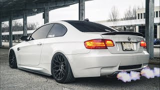 FLAME TUNE FOR THE E92 M3 Exhaust sounds insane [upl. by Zipah]