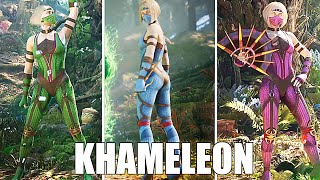 Mk1  ALL Khameleon Skills Intros and Victory Poses [upl. by Martijn824]