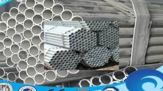 galvanisation processHot Dipped Galvanized Round Steel Pipe [upl. by Cynara]