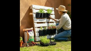 🌿 DIY Vertical Garden Using Wooden Pallets SpaceSaving Planter Ideas for Small Gardens 🪴 [upl. by Gawain124]