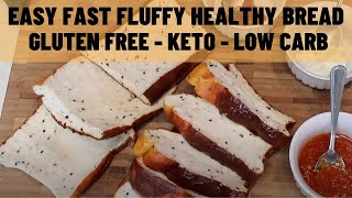 Easy quick healthy recipe keto and lowcarb bread sugar free and diabetic friendly and gluten free [upl. by Derdlim633]