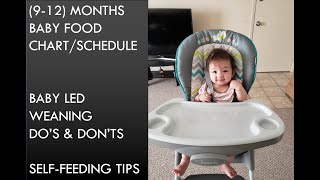 912 months food schedule  Baby led weaning in Tamil [upl. by Salvadore]