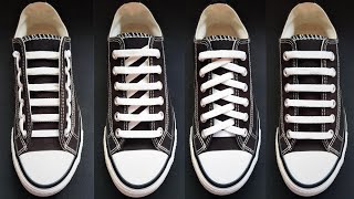 How To Tie Shoelaces 4 Creative Idea to Fasten Tie Your Shoes Tutorial Step by Step [upl. by Stralka641]