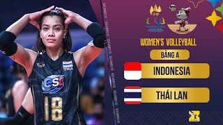 🔴Live Indonesia  Thailand  อินโดนีเซียไทย Group A  Womens Volleyball SEA Games 32 [upl. by Eedia]