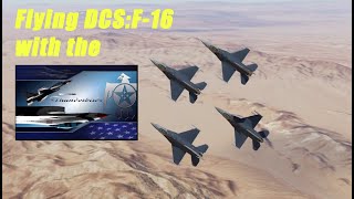 DCS F16 Flight with the Virtual THUNDERBIRDS [upl. by Lyle]