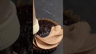 Chocolate Whipped Cream Frosting 5 Minute Recipe frosting cupcake pinchandswirl shorts [upl. by Nawd]