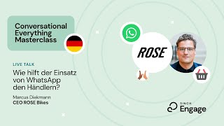 Wie hilft der Einsatz von WhatsApp den Händlern  Marcus Diekmann CEO ROSE Bikes [upl. by Eugenius289]