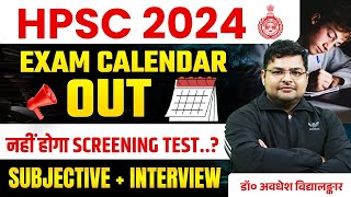 HPSC PGT Exam Date 2024 Out  HPSC Exam Calendar 2024  HPSC PGT Vacancy 2024😱 [upl. by Yllut]