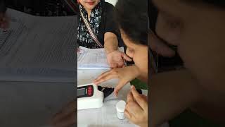 how to check hemoglobin in your body  blood test technology hemoglobin [upl. by Ikilisav]