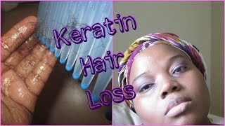 KERATIN TREATMENT HAIR LOSS ON 4C HAIR NIGHTMARE  NATURAL HAIR JOURNEY PART 2 [upl. by Pamela215]