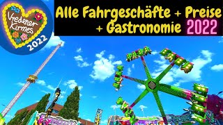 Vredener Kirmes 2022  Alle Fahrgeschäfte  Preise  Gastronomie  Vlog  Freefall Extreme  Vreden [upl. by Acinorahs696]