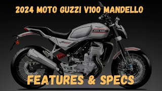 2024 Moto Guzzi V100 Mandello Features amp Specs  Everything to Know [upl. by Elcarim]