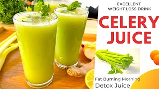 Weight Loss Juice  Celery Juice  Immunity Booster  100 Effective Fat Burning Detox GreenJuice [upl. by Aikim]