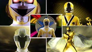 Top 10 Yellow Ranger Morph Sequences  Ninja Steel  Power Rangers Official [upl. by Raila]