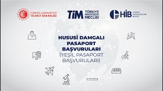 HUSUSİ DAMGALI PASAPORT BAŞVURULARI YEŞİL PASAPORT [upl. by Marylynne47]