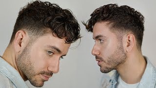 MODERN CURLY HAIRSTYLE 2019  Mens Undercut Curly Fringe Haircut  Alex Costa [upl. by Oremor]