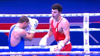 Day 6 75kg BIZHAMOV Dzhambulat RBF vs KHARABADZE Giorgi GEO  AIBA WCHs 2021 [upl. by Welcome]