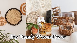 Diy Woven Decor For Cozy Season 😍 [upl. by Annodal]