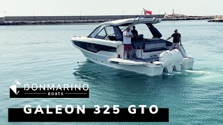 Galeon 325 GTO  2022 running footage [upl. by Enelez107]