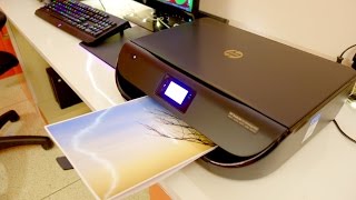 HP DeskJet 4535 all in one wireless printer review unboxing setup and print quality test [upl. by Broome]