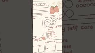 Daily planner ❤️ subscribetomychannel aesthetic shorts planner [upl. by Wyndham]