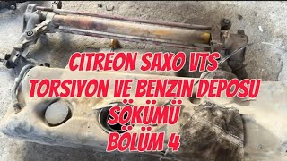 Citreon Saxo Vts Modifiye ve Restorasyon Bölüm 4 Benzin DeposuTorsiyon sökümü [upl. by Teplica]