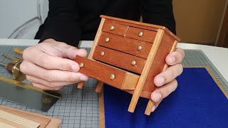 Chest of drawers  miniature tutorial [upl. by Llevart293]