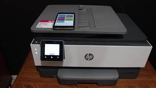 HP OfficeJet Pro 8028 WiFi Direct SetUp Review [upl. by Natty591]