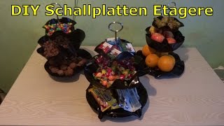 DIY Schallplatten Etagere  einfach aus alten Schallplatten selbst gemacht [upl. by Shirleen]