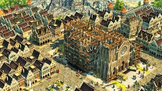 ANNO 1404  Ep 1  Constructing the Cathedral  Anno 1404 City Building Tycoon Campaign Gameplay [upl. by Daphna]