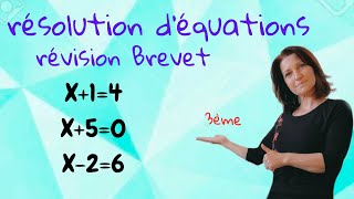 révision Brevet  résolution déquation Mathématiques collège niveau 3ème [upl. by Yulma]