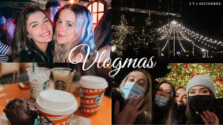 ✨VLOGMAS 1 mucha fiesta chocolate caliente y mercadillo navideño☕️  Laura Monedero [upl. by Racso]