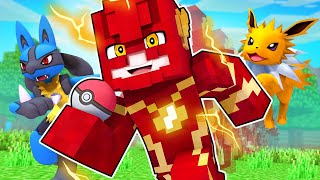 FLASH VIROU Treinador POKÉMON no MINECRAFT [upl. by Ahsinelg764]