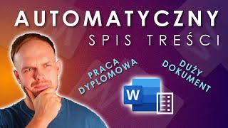 Jak wstawić AUTOMATYCZNY SPIS TREŚCI w Wordzie [upl. by Johna]