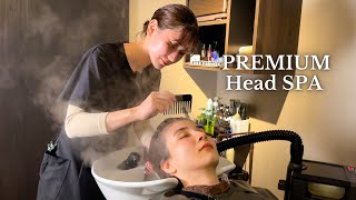 ASMR I got THE PREMIUM head spa in Tokyo Japan Soft Spoken [upl. by Sayer]