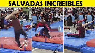 Top 12 Gimnastas Que Fueron Salvadas Por Sus Observadores  PARTE 1 [upl. by Allevon383]