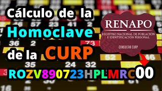 Obtén la HOMOCLAVE OFICIAL de la CURP 🇲🇽 [upl. by Haroved]