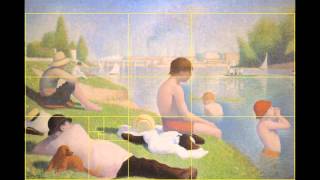 The Golden Ratio in George Seurats Bathers at Asnières Golden Mean Rectangle Fibonacci Spiral [upl. by Kusin279]