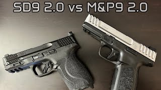 Smith and Wesson SD9 20 vs MampP9 20 [upl. by Spohr]